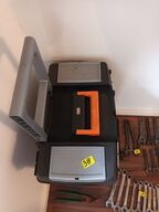 Værktøjsvogn BAHCO og diverse svensknøgler, ring og gaffelnøgler samt oliesuger