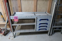 Sortimo reolindretning til varebil 