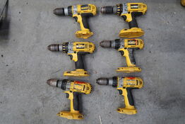 6 stk. DeWalt akku boremaskiner 