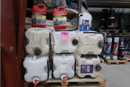 Station med diverse væsker 