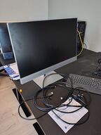 HP skærm med stativ