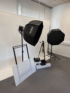 Komplet fotostudio alt følger med
