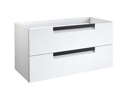 UE18 Enna underskab, 990x445mm, mat hvid, ny, mat sort håndtag