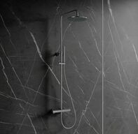 Termostatisk krom brusersæt til udsat installation, ny I boks