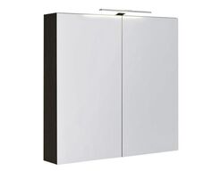 MS81 Spejlskab 800x700mm, mørk cortina eg,