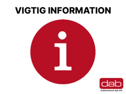 Information om auktionen, eftersyn og levering.