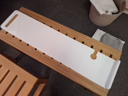 Hvid badebakke ny, badekar hylder