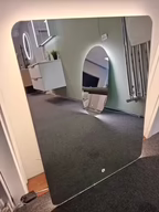 Spejl med LED lys 80x60