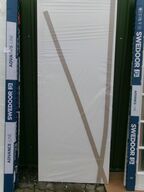 Dørblad uden hul til hængsler, håndtag eller lås