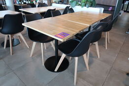 3 stk. Cafeborde med 6 stk. stole