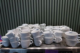 Parti espresso/kaffekopper med underkop Lavazza