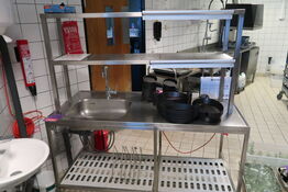 Rustfri Vaskebord med opsats