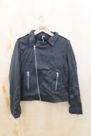 Læderjakke SKINTÖI str. 40 sort