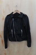 Læderjakke SKINTÖI str. 36 sort