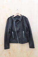 Læderjakke SKINTÖI str. 44 sort