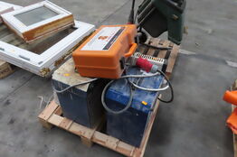 Palle med diverse varmeblæsere og radiatore