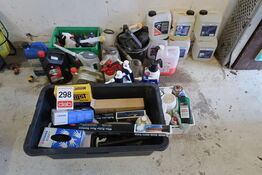 Stort parti forbrugsvarer til biler 