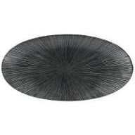 7 stk. Fad oval Agano sort B299 x D150 mm Studio prints Churchill