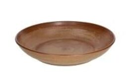 6 stk. Tallerken coupe dyb brun 250 mm Terracotta