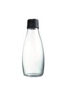 3 stk. Flaske 0,5 L diam 80 mm m/sort låg Retap