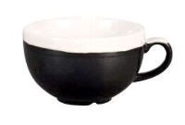 15 stk. Cappuccino kop sort 34 cl Monochrome Churchill