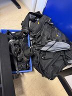 Diverse tasker inkl. kasse med sikkerhedssko