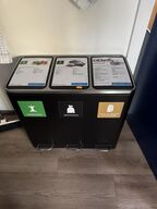4 stk. affaldssortering i plast og metal