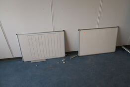 2 stk. whiteboard samt whiteboard på hjul