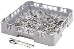 6 stk. Bestikkurv 500x500 mm grå Cambro