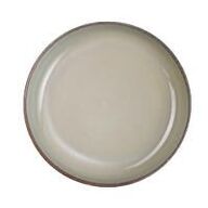 12 stk. Tallerken høj kant stentøj kaki 185 mm Rustik