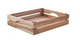 6 stk. Kasse Teak 1/2 GN B325 x D265 x H50 mm WOOD by KEN STORKØKKEN