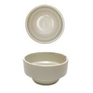 10 stk. Skål stabelbar stentøj råhvid 50 mm Rustik