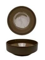 12 stk. Skål stabelbar stentøj valnød 160 mm Rustik