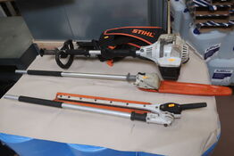 Kombimotor STIHL KM131R med forsats hækkeklipper og motorsav