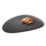 12 stk. Fad oval sort B445 x D350 x H15 mm Melamin