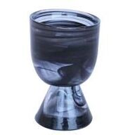 16 stk. Drikkeglas m/fod sort røg 21 cl ArdaCam