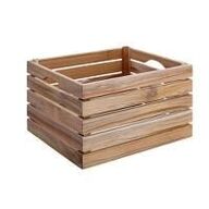 4 stk. Kasse Teak 1/2 GN B325 x D265 x H195 mm WOOD by KEN STORKØKKEN