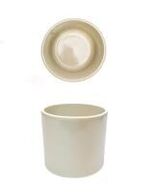 7 stk. Krukke stabelbar stentøj råhvid 1,5 ltr Rustik