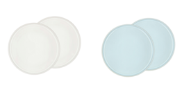 1000 pk. Kagetallerken Allure 17 cm 2 stk. Lyseblå & Creme Stentøj