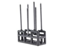 44 stk. Lysestage Lyst 28 x 10 x 13,5 cm Sort Polyresin