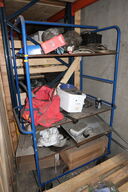 Opbevaringsvogn med indhold