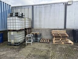 Diverse palletanke, paller m.m.