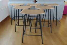 6 stk. Barstole. Mrk: Ocee & Four Design. 