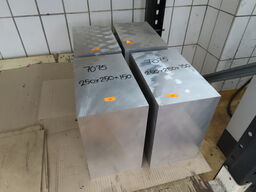 4 stk. Firkantede alu blokke type 7075 250x250x150