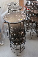 12 stk. fortovscafé/barstole. Industrielt design. CHIC VINTAGE RAW.