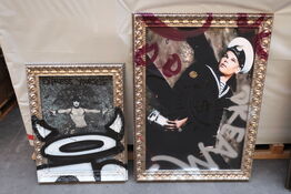 2 stk. QUEER PRIDE ART i galleri trærammer