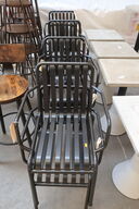 8 stk. læne/havestole. Design: HAY PALISSADE ARMCHAIR IRON RED