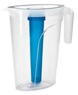 12 stk. Kande m/ isterning element plast 2 ltr 