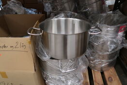 2 stk. Gryde 15,2 ltr diam 320 mm 