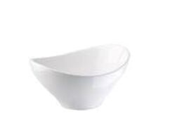 12 stk. Serveringsskål oval 210 x 190 x 85 mm hvid porcelæn